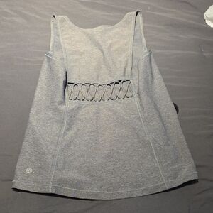 lululemon athletica Heather Gray Strappy Back Tank